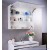 Зеркальный шкаф Fancy Marble Okinava (60x73) белый
